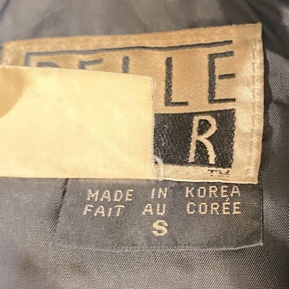 Vintage Pelle Cuir black 90s oversized leather jacket L - Picture 7 of 14